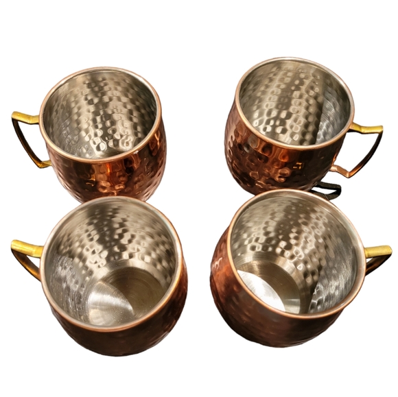 Moscow Mule Mugs Hammered Copper Mugs - Picture 2 of 6